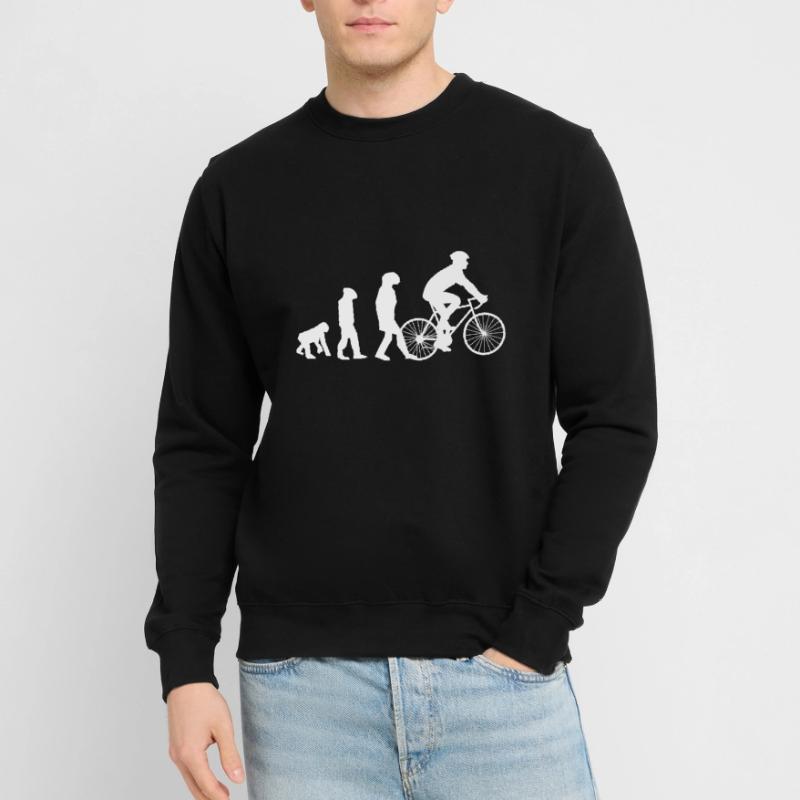 Fahrrad Biker Evolution Geschenkidee Unisex Pullover