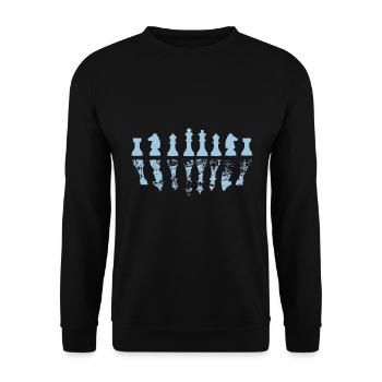 Chessboard Chess Piece Chess Gift Cadeau d'échecs - Sweat-shirt Unisexe - noir - Devant - Alina (178cm) & Michal (187cm)