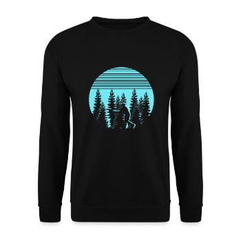 Disc Golf Disc Golf Frisbee Cadeau Cadeau - Sweat-shirt Unisexe - noir - Devant - Alina (178cm) & Michal (187cm)