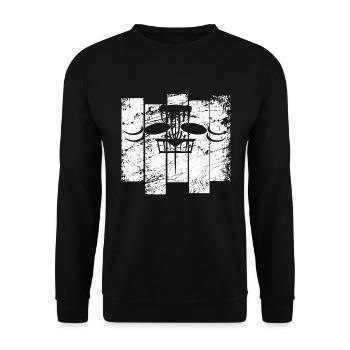 Disc Golf Disc Golf Frisbee Cadeau Cadeau - Sweat-shirt Unisexe - noir - Devant - Alina (178cm) & Michal (187cm)