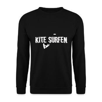 Kitesurfing Kitesurfing Kitesurfer Gift Poison - Sweat-shirt Unisexe - noir - Devant - Alina (178cm) & Michal (187cm)
