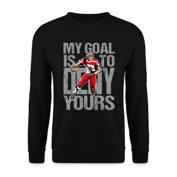 Canada Football Geschenkidee - Unisex Pullover - Schwarz - Vorne - Alina (178cm) & Michal (187cm)