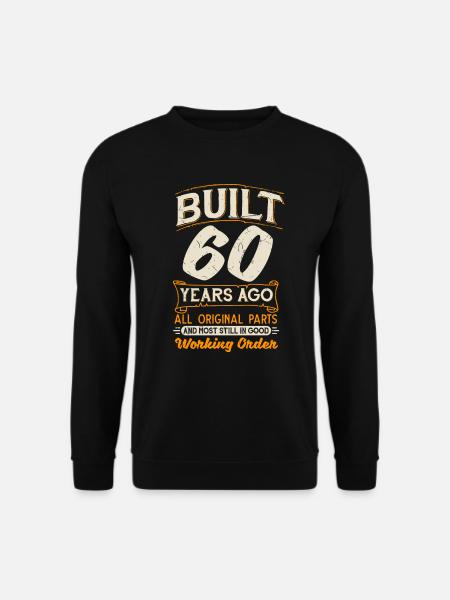 60 Jahre T-Shirt Geschenk Geburtstag Party 1959 - Unisex sweater - sort