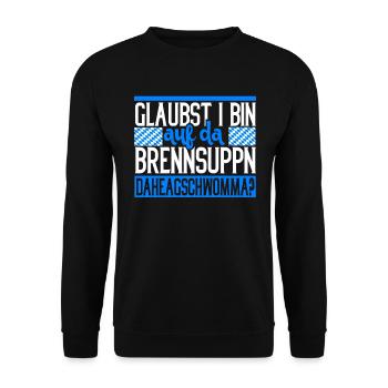 Brennsuppm Bayern Bayrisch cadeau drôle - Sweat-shirt Unisexe - noir - Devant - Alina (178cm) & Michal (187cm)