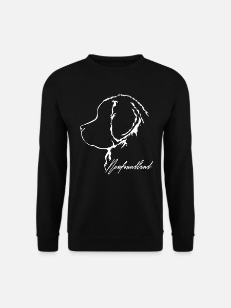 NEWFOUNDLAND Profile Dogs Dog Wilsigns - Unisex Sweatshirt - black