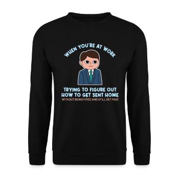 Façonner la situation de travail des fiers Pinoys - Sweat-shirt Unisexe - noir - Devant - Alina (178cm) & Michal (187cm)