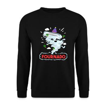 4e anniversaire Four Boy Girl 4 Fournado Cadeau - Sweat-shirt Unisexe - noir - Devant - Alina (178cm) & Michal (187cm)