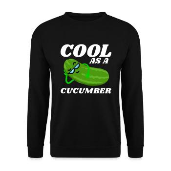 Pickle Pickles Cucumber Vegan Sour Pregnant Gift - Unisex Sweatshirt - black - Front - Alina (178cm) & Michal (187cm)