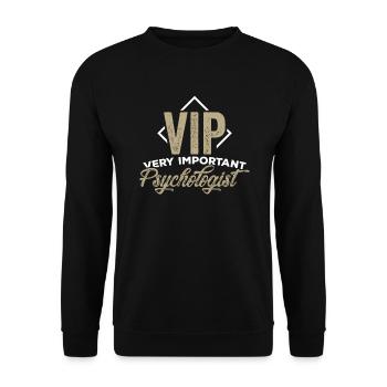 Psychologue Psychologue Thérapeute Psychothérapeute - Sweat-shirt Unisexe - noir - Devant - Alina (178cm) & Michal (187cm)