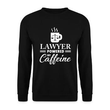 Rechtsanwalt Rechtsanwalt Anwalt Advokat Kaffee Geschenk - Unisex Pullover - Schwarz - Vorne - Alina (178cm) & Michal (187cm)