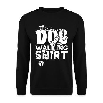 Chemise pour chien - Sweat-shirt Unisexe - noir - Devant - Alina (178cm) & Michal (187cm)