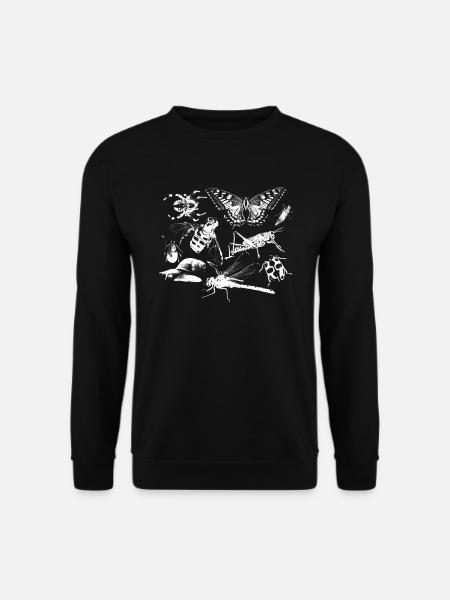 Insektenkunde Entomologie Biologie Tiere Geschenk - Unisex Pullover - Schwarz