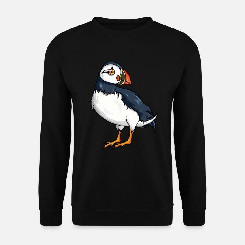 Island Flagge Papageientaucher Geschenk - Unisex Pullover - Schwarz