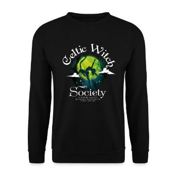 Celtic witch Witch Walpurgis sayings gift - Unisex Sweatshirt - black - Front - Alina (178cm) & Michal (187cm)