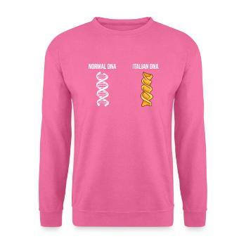 Pâtes italiennes cadeau DNA - Sweat-shirt Unisexe - rose - Devant