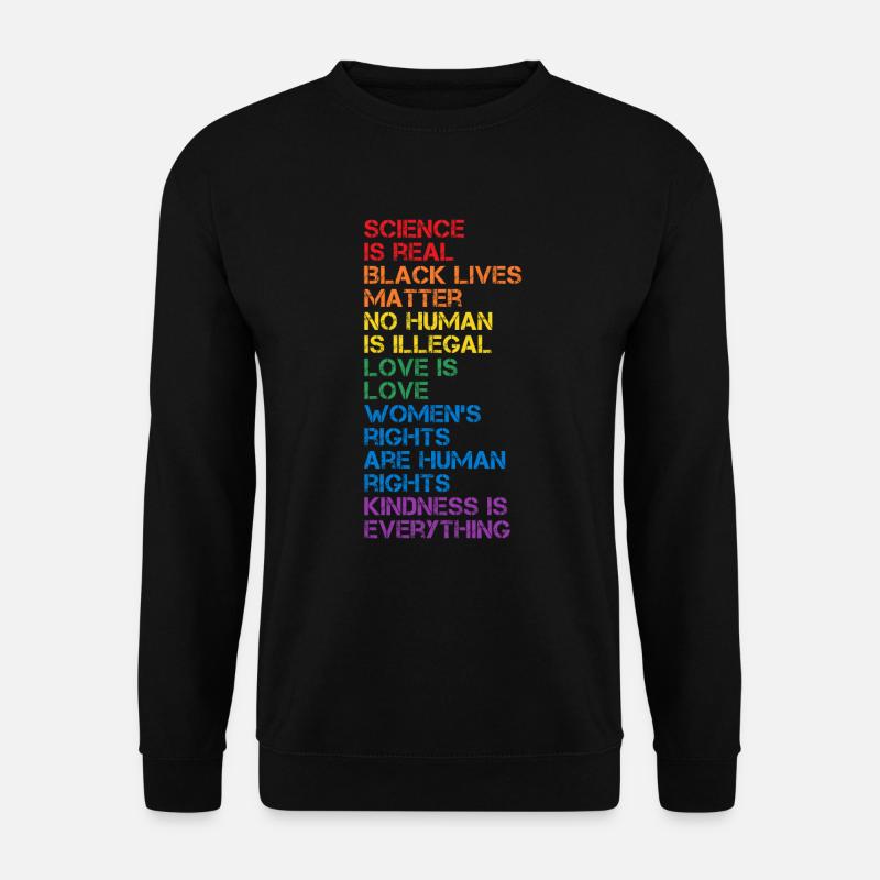 La science est un vrai noir, la matière LGBT Pride BLM - Sweat-shirt Unisexe - noir