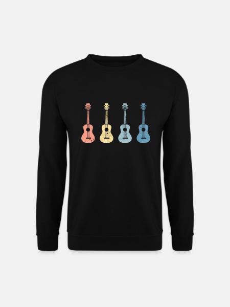 Rétro Vintage Ukulele Uke Funny Gift - Sweat-shirt Unisexe - noir