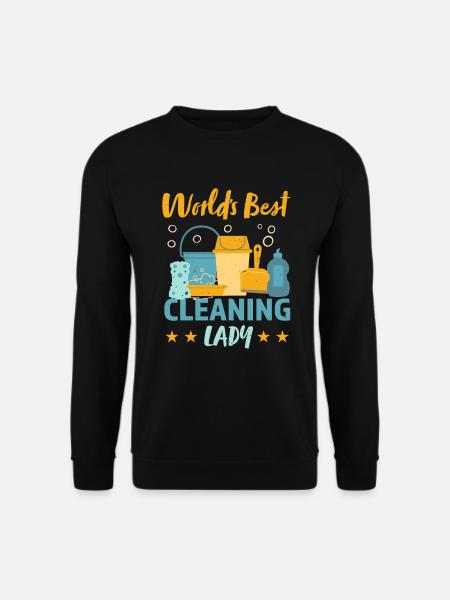 Best Cleaning Lady Housekeeping Gift - Unisex Sweatshirt - black