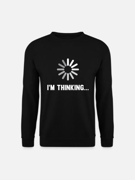 Lustig ich denke Weihnachtsgeschenk - Unisex Pullover - Schwarz