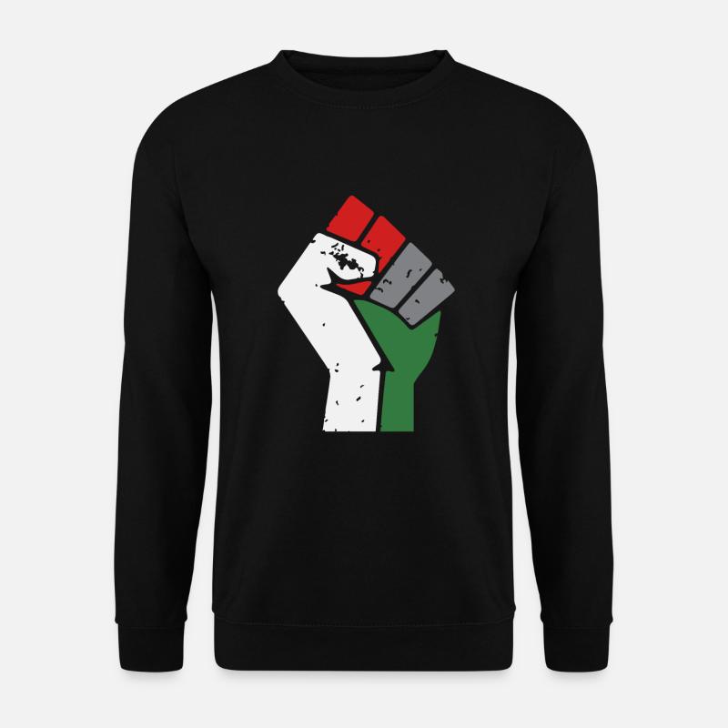 Freie Gaza Palästina Faust - Unisex Pullover - Schwarz