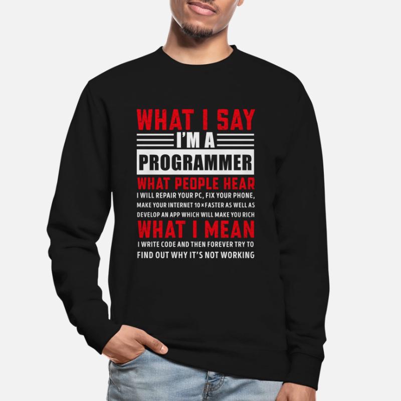 Lustige Programmierung Programmierung Programmierer Geschenk Unisex Pullover