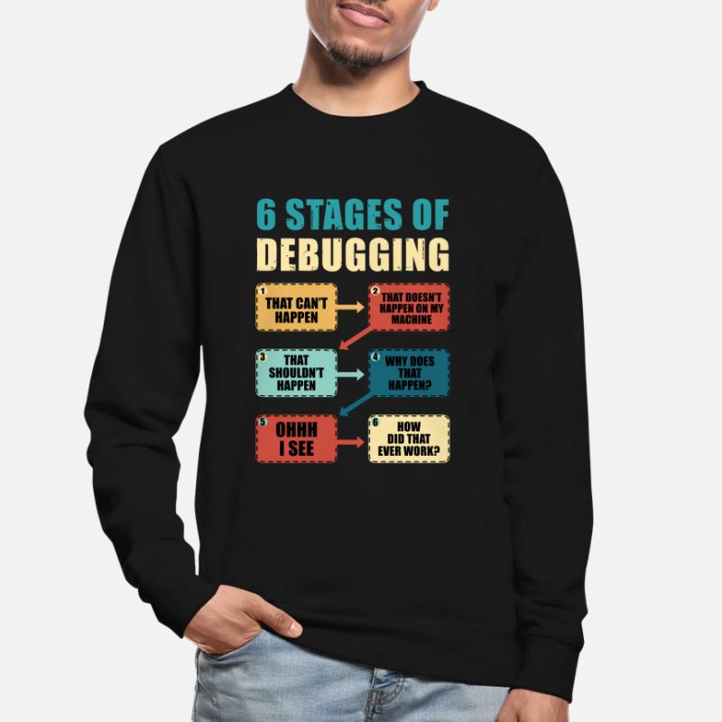 Programmieren Debugging Lustiges Programmierergeschenk Unisex Pullover