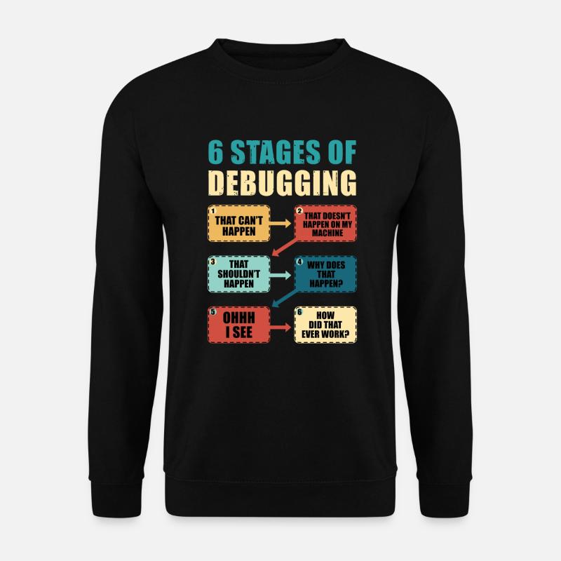 Programming Debugging Funny Programmer Gift - Unisex Sweatshirt - black