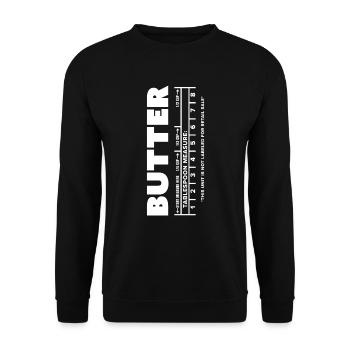 Butter Stick Drôle Halloween Costume Food Gift - Sweat-shirt Unisexe - noir - Devant - Alina (178cm) & Michal (187cm)