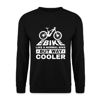 EBike comme un vélo normal mais beaucoup plus cool - Sweat-shirt Unisexe - noir - Devant - Alina (178cm) & Michal (187cm)