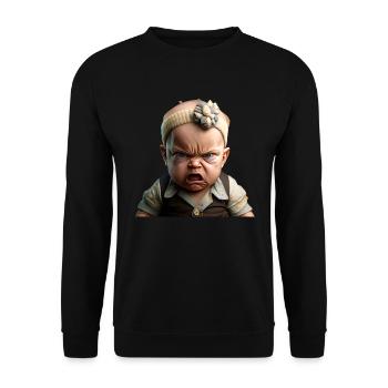 Psycho Baby - Unisex Sweatshirt - black - Front - Alina (178cm) & Michal (187cm)