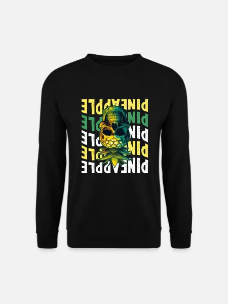 Ananas à l’envers - Sweat-shirt Unisexe - noir