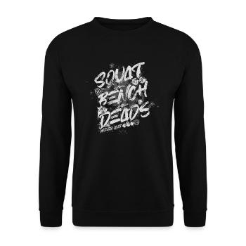 Squat Bench Deads - Unisex Sweatshirt - black - Front - Alina (178cm) & Michal (187cm)