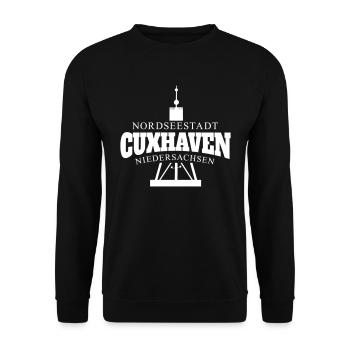 Cuxhaven Nordseestadt Cuxhaven Niedersachsen - Unisex Pullover - Schwarz - Vorne - Alina (178cm) & Michal (187cm)