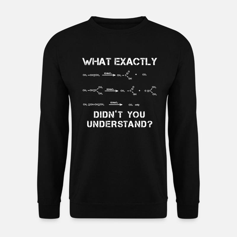 Chemist genius reaction equation - Unisex Sweatshirt - black