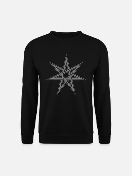 Feenstern, Elfenstern, Siebenstern, Wicca, Pagan - Unisex Pullover - Schwarz