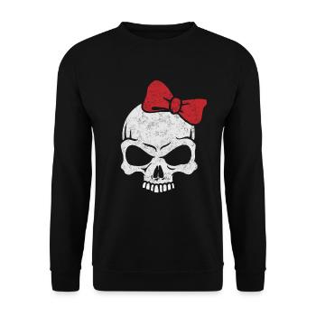 fille de heavy metal - Sweat-shirt Unisexe - noir - Devant - Alina (178cm) & Michal (187cm)