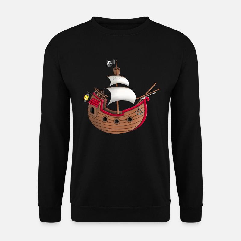 Lustiges Piratenschiff - Unisex Pullover - Schwarz