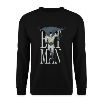 Batman Runs Through the Night - Unisex Sweatshirt - black - Front - Alina (178cm) & Michal (187cm)