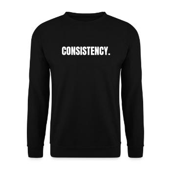 LA COHÉRENCE EST LA CLÉ - Sweat-shirt Unisexe - noir - Devant - Alina (178cm) & Michal (187cm)