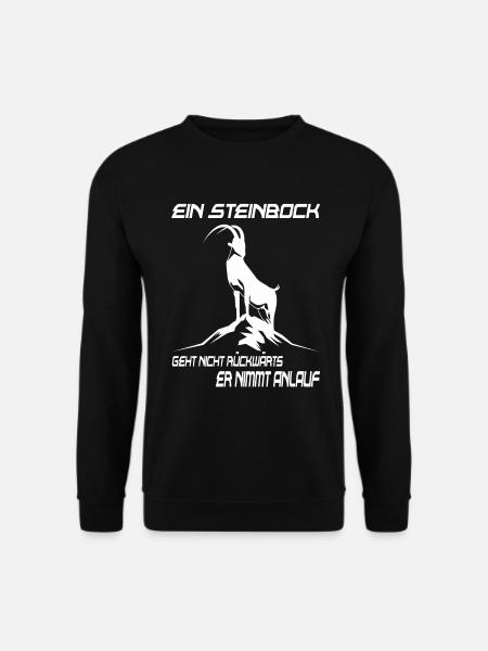 Sternzeichen Steinbock Dezember bis Januar - Unisex Pullover - Schwarz