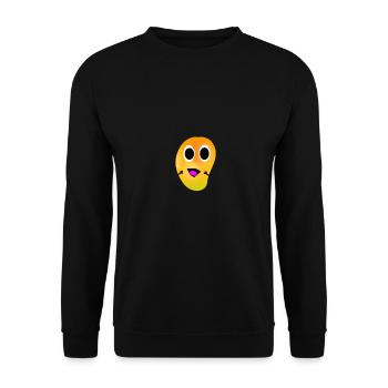 Mango charming fun and smiling - Unisex Sweatshirt - black - Front - Alina (178cm) & Michal (187cm)