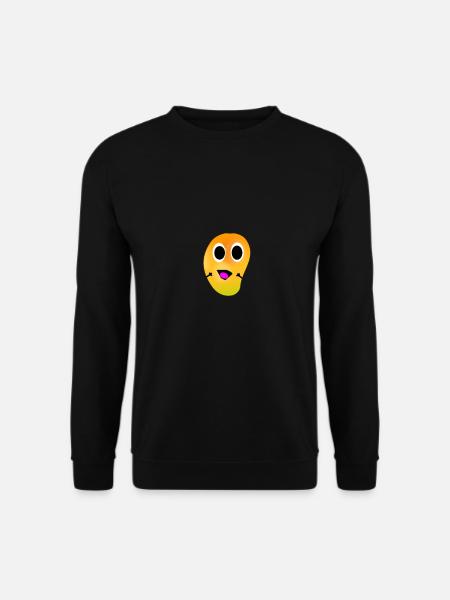 Mango charming fun and smiling - Unisex Sweatshirt - black