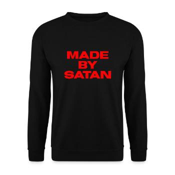 Fabriqué par Satan (1) - Sweat-shirt Unisexe - noir - Devant - Alina (178cm) & Michal (187cm)