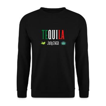 International Tequila Tag - Cadeau Mexique - Sweat-shirt Unisexe - noir - Devant - Alina (178cm) & Michal (187cm)