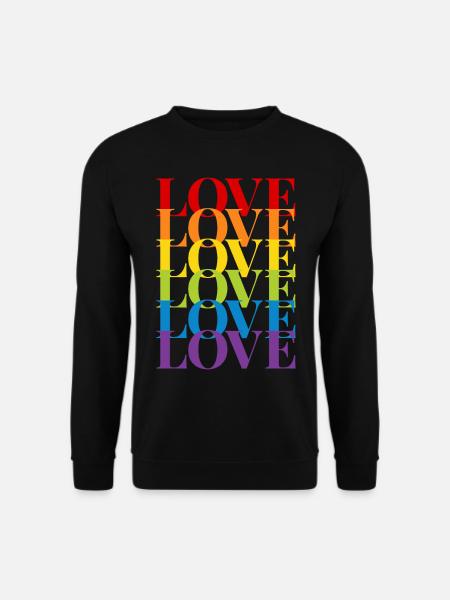 love - Unisex Pullover - Schwarz