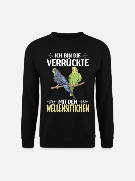 Budgerigar - Unisex Sweatshirt - black