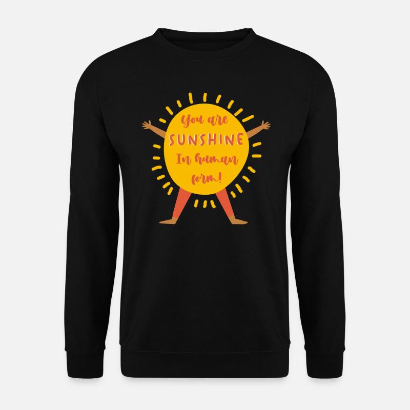 Sunshine Grafik - Unisex Pullover - Schwarz