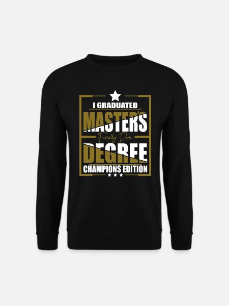 Maîtrise - Sweat-shirt Unisexe - noir