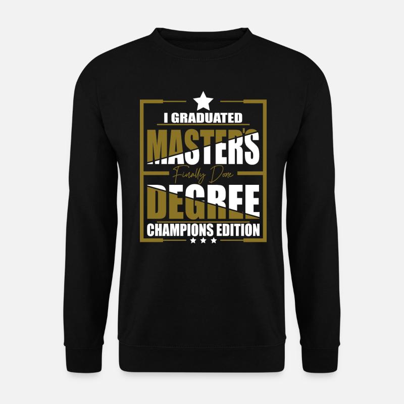Master's Degree - Unisex Sweatshirt - black