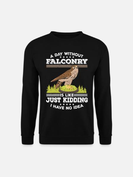 Falkenzucht | Falknerei Falkner Tiere Geschenkidee - Unisex Pullover - Schwarz